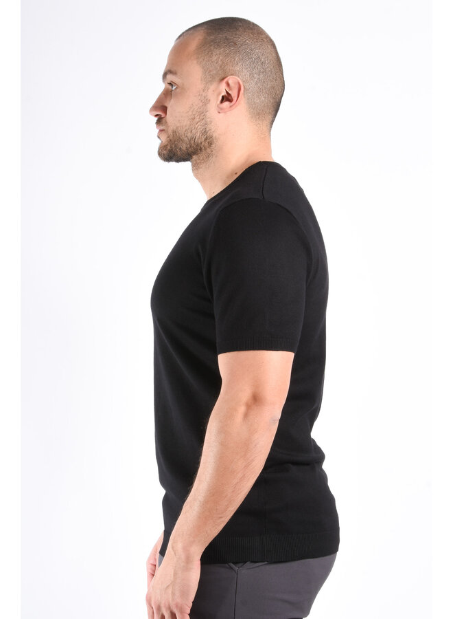 Premium Knit T-shirt “Kyan” Black