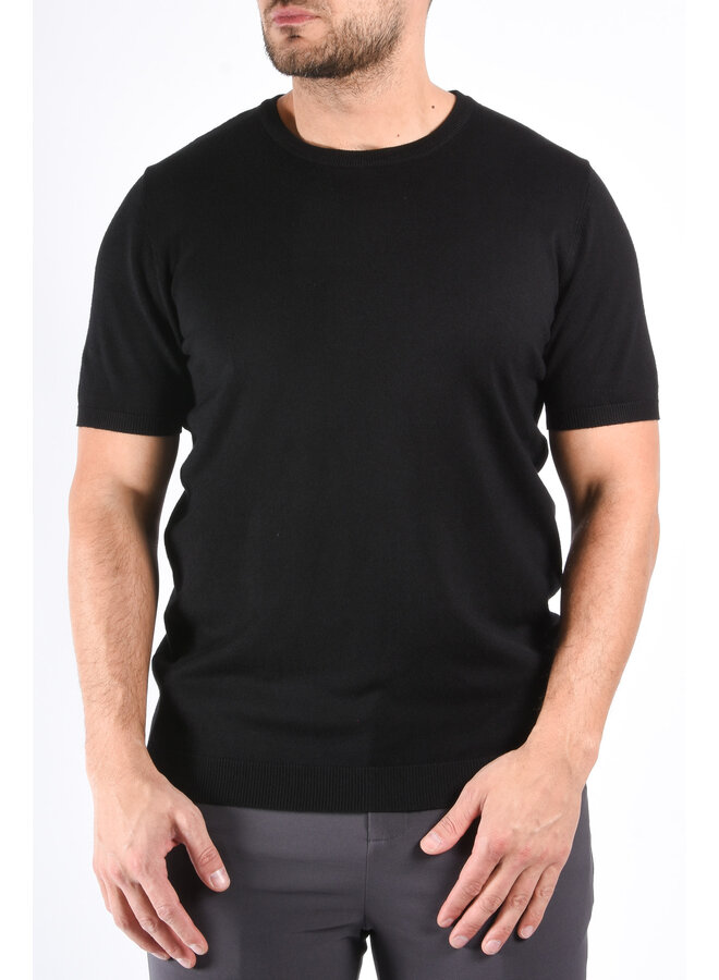 Premium Knit T-shirt “Kyan” Black