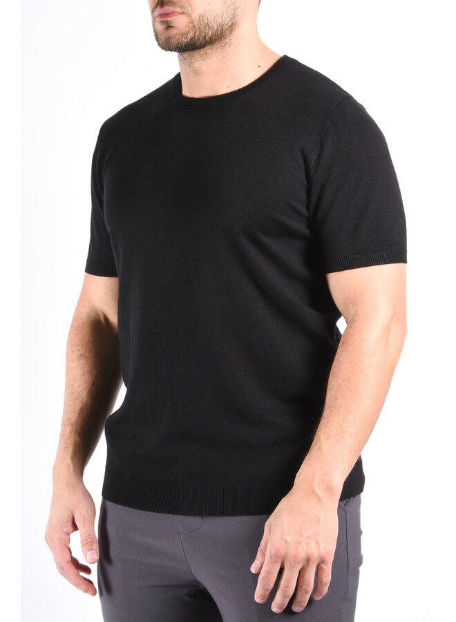 Premium Knit T-shirt “Kyan” Black