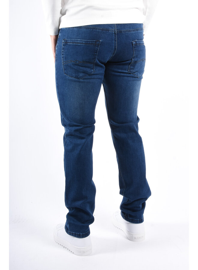 Regular Fit Stretch Jeans “Aras” Blue Washed