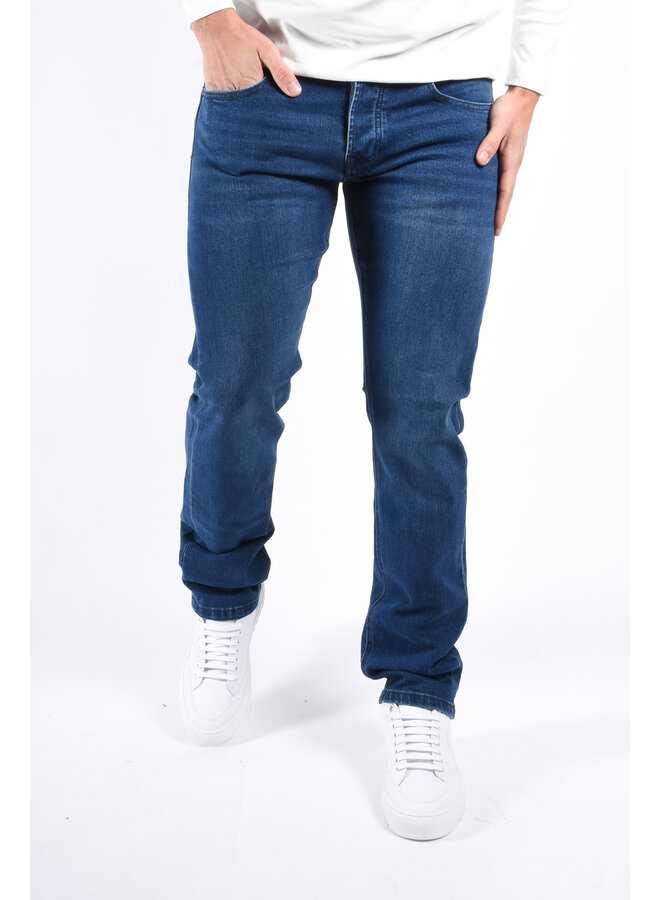 Regular Fit Stretch Jeans “Aras” Blue Washed