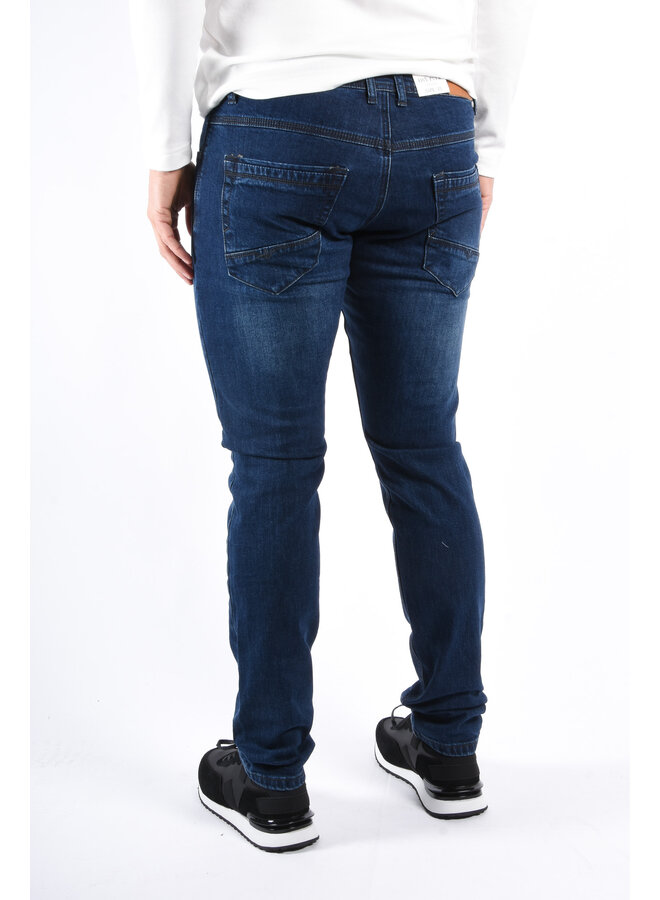Slim Fit Stretch Jeans “Vanzo” Dark Blue