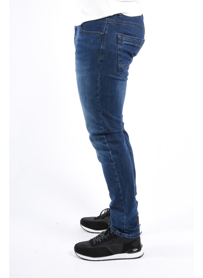 Slim Fit Stretch Jeans “Vanzo” Dark Blue