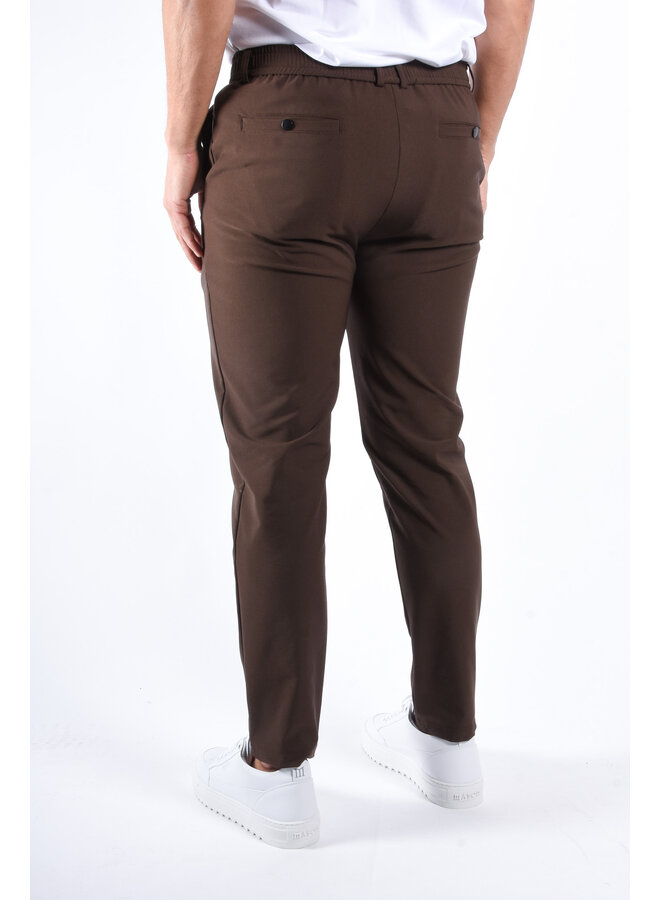 Premium Stretch Trousers “Rocco” Deep Brown