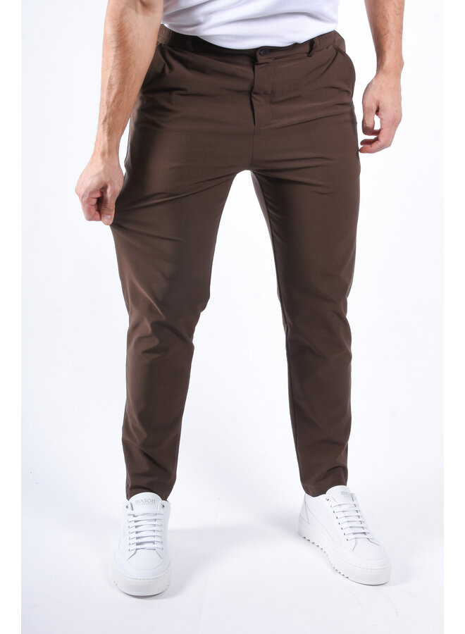Premium Stretch Trousers “Rocco” Deep Brown