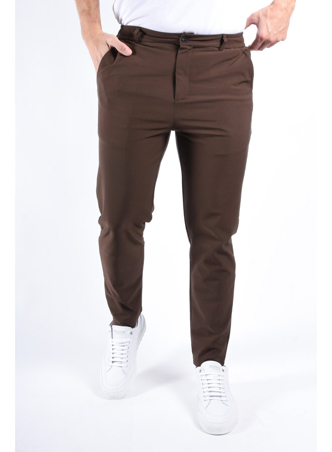 Premium Stretch Trousers “Rocco” Deep Brown