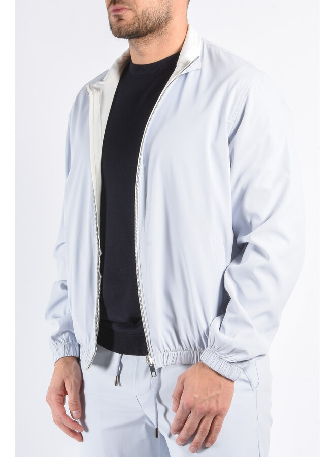 Premium Reversible Jacket "Vazio" Light Blue / White