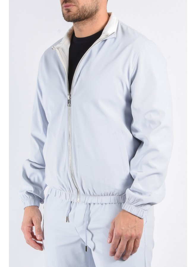 Premium Reversible Jacket "Vazio" Light Blue / White