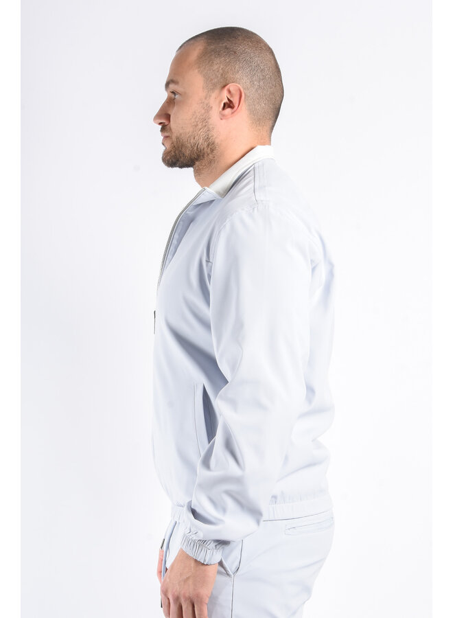 Premium Reversible Jacket "Vazio" Light Blue / White