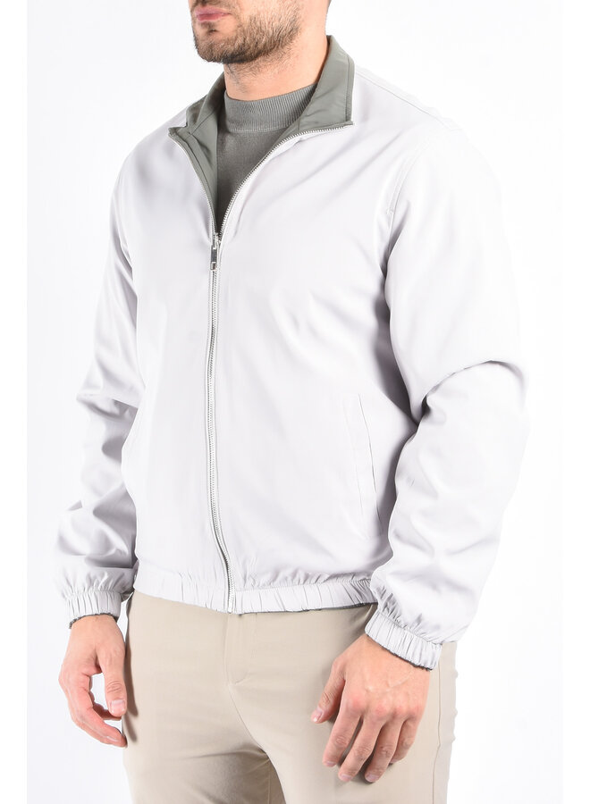 Premium Reversible Jacket "Vazio" Greenish / Light Greige