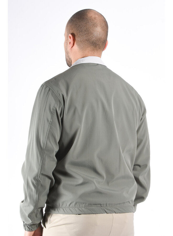 Premium Reversible Jacket "Vazio" Greenish / Light Greige