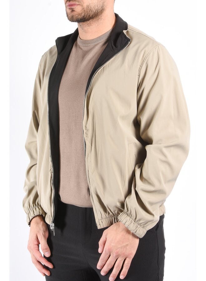 Premium Reversible Jacket "Vazio" Black / Beige