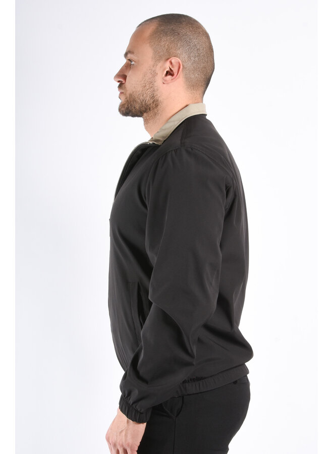 Premium Reversible Jacket "Vazio" Black / Beige
