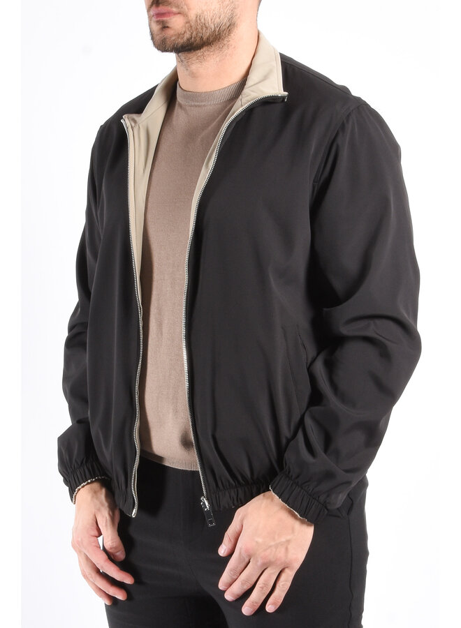 Premium Reversible Jacket "Vazio" Black / Beige