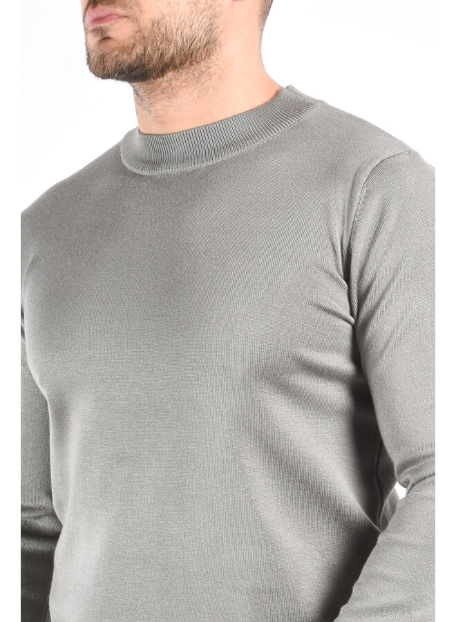 Fine Knit Sweater “Valerio” Pistachio Green