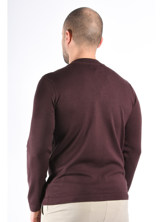 Fine Knit Sweater “Valerio" Brown Cinnamon