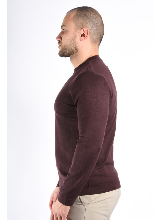 Fine Knit Sweater “Valerio" Brown Cinnamon