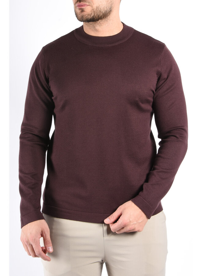 Fine Knit Sweater “Valerio" Brown Cinnamon