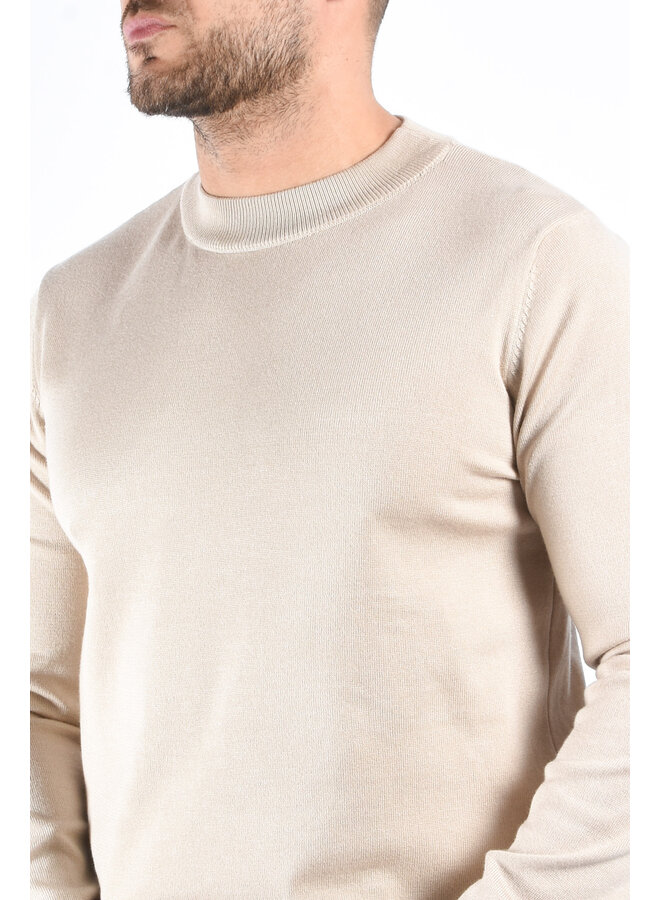Fine Knit Sweater “Valerio” Beige