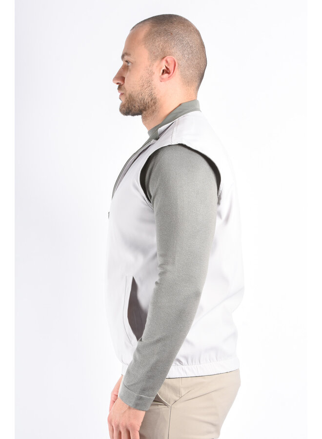 Premium Reversible Bodywarmer "Varallo" Light Greige / Greenish