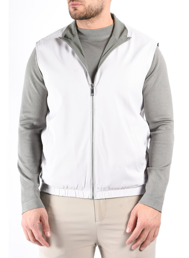 Premium Reversible Bodywarmer "Varallo" Light Greige / Greenish