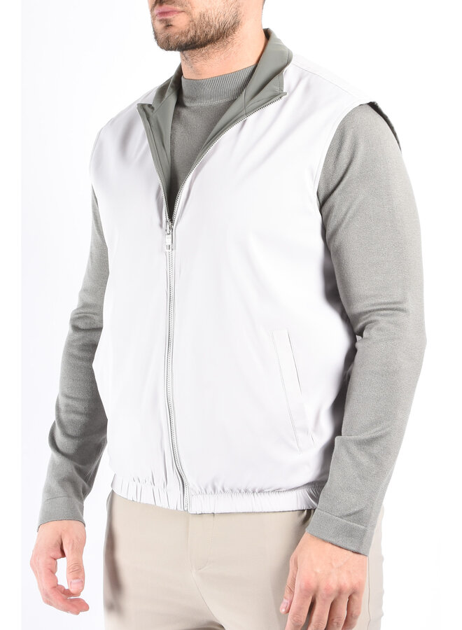 Premium Reversible Bodywarmer "Varallo" Light Greige / Greenish