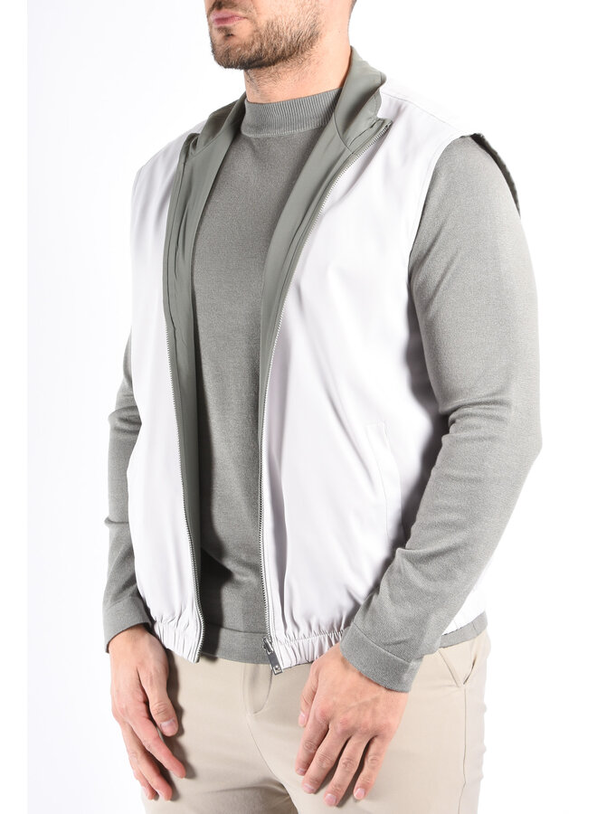 Premium Reversible Bodywarmer "Varallo" Light Greige / Greenish