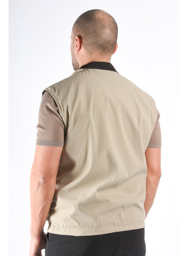 Premium Reversible Bodywarmer "Varallo" Black / Beige