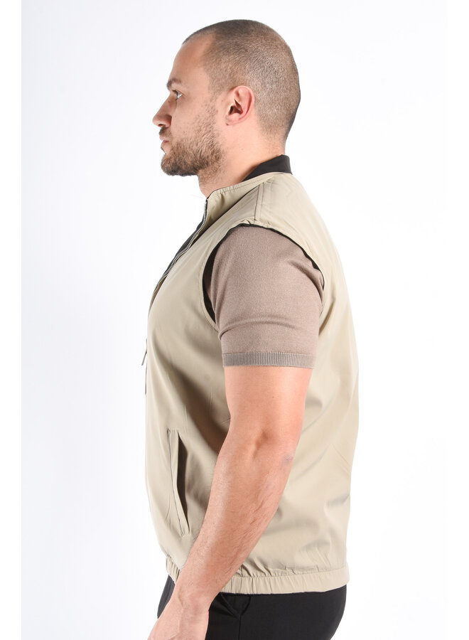 Premium Reversible Bodywarmer "Varallo" Black / Beige