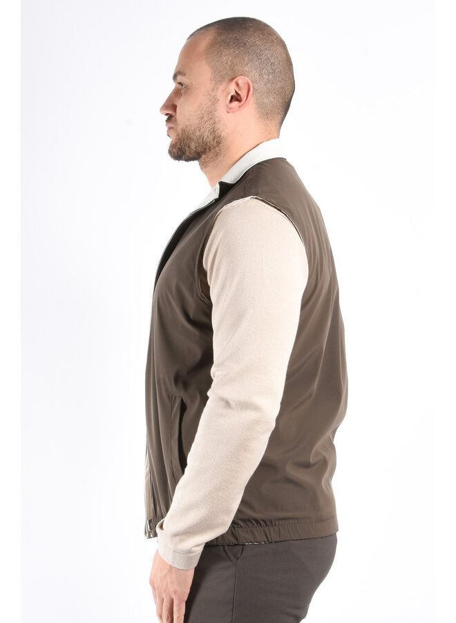 Premium Reversible Bodywarmer "Varallo” Brown / Light Beige