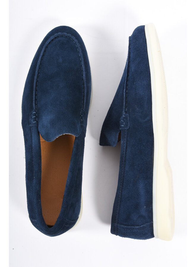 Premium Suède loafers “Santino 2.0” Navy Blue