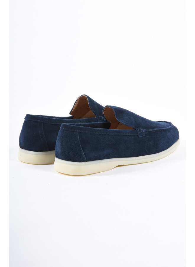 Premium Suède loafers “Santino 2.0” Navy Blue