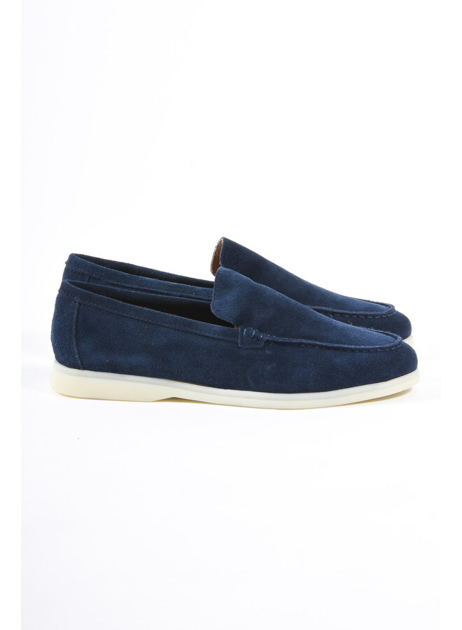 Premium Suède loafers “Santino 2.0” Navy Blue