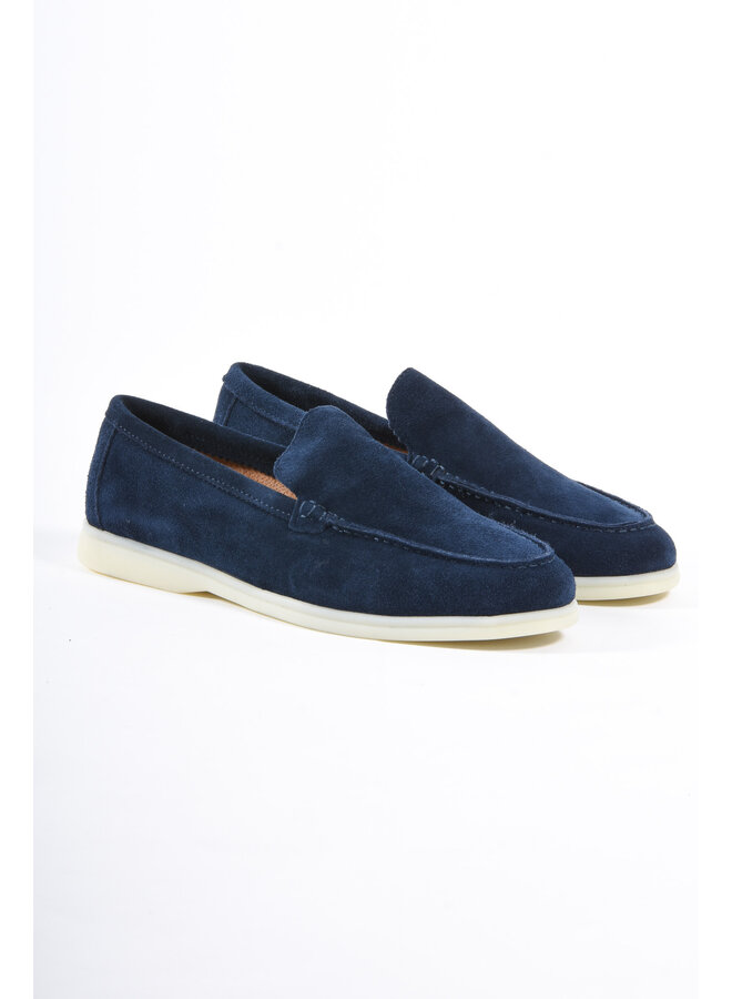 Premium Suède loafers “Santino 2.0” Navy Blue