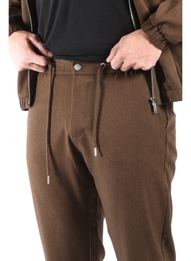 Premium Fabric Two Piece Set “Emilio” Brown