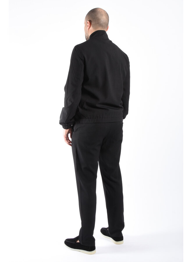 Premium Fabric Two Piece Set “Emilio” Black