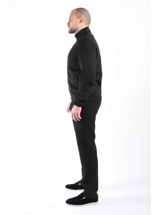 Premium Fabric Two Piece Set “Emilio” Black