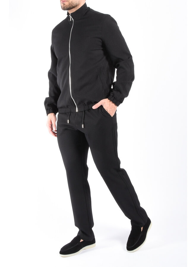 Premium Fabric Two Piece Set “Emilio” Black