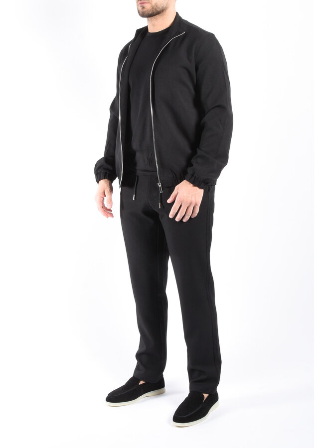 Premium Fabric Two Piece Set “Emilio” Black