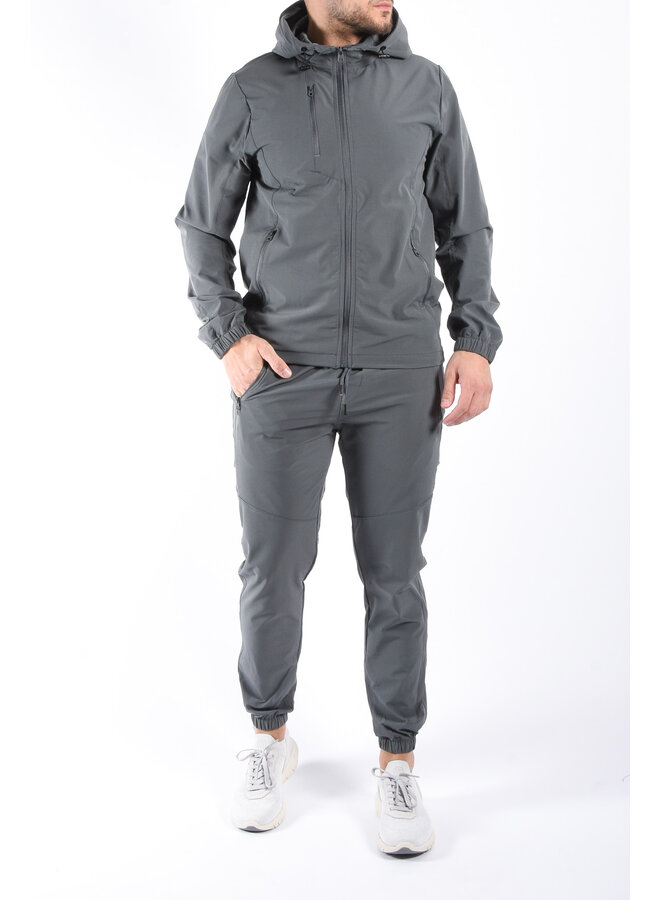 Stretch Tracksuit “Mari” Deep Grey