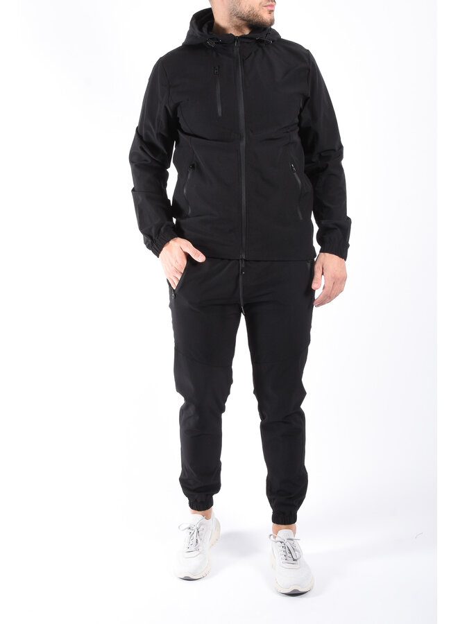 Stretch Tracksuit “Mari” Black