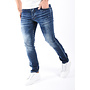 Slim Fit Stretch Jeans “Napoli 2.0” Blue Washed / Splashed