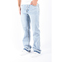 Baggy Loose Fit Jeans “Maro” Light Blue Washed Raffled