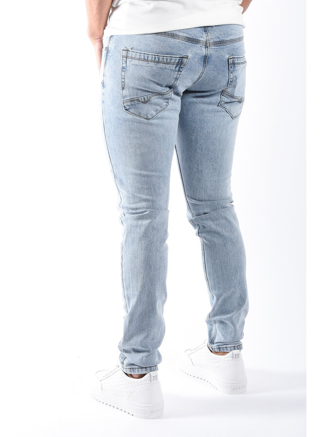 Slim Fit Stretch Jeans “Mazini” Light Blue