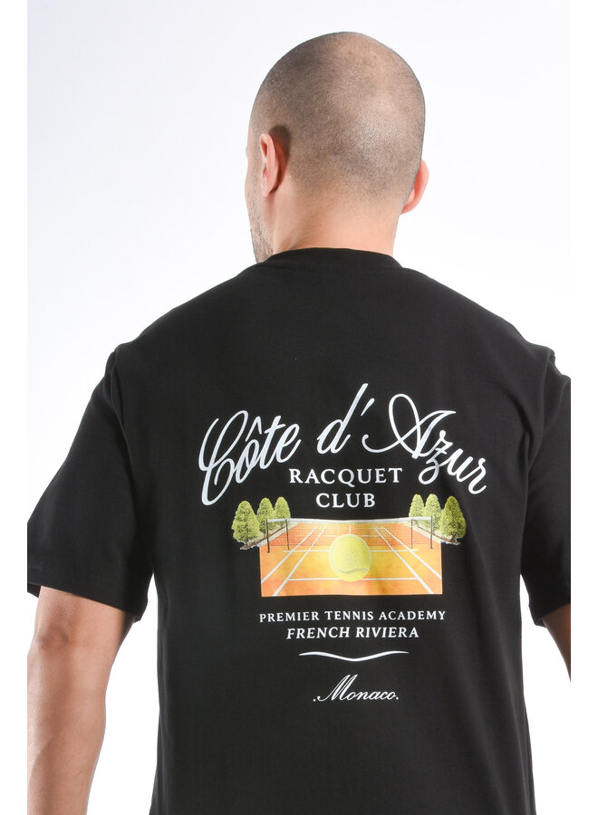 Oversized T-shirt “Côte D’Azur” Black