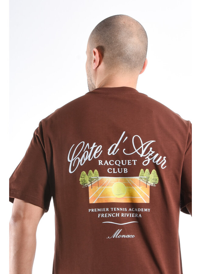 Oversized T-shirt “Côte D’Azur” Brown