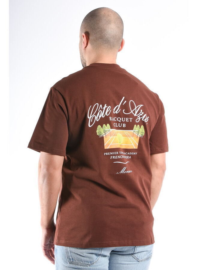 Oversized T-shirt “Côte D’Azur” Brown