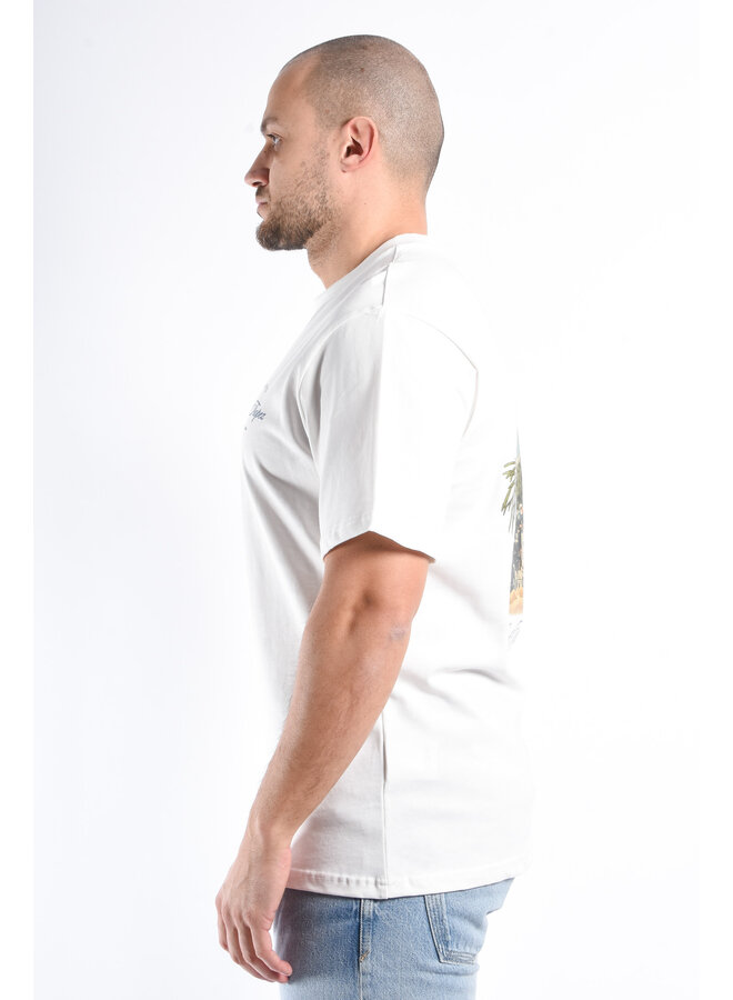 Oversized T-shirt “Saint Tropez” White