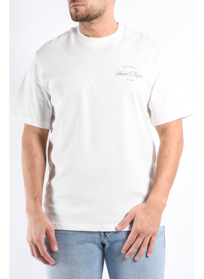 Oversized T-shirt “Saint Tropez” White