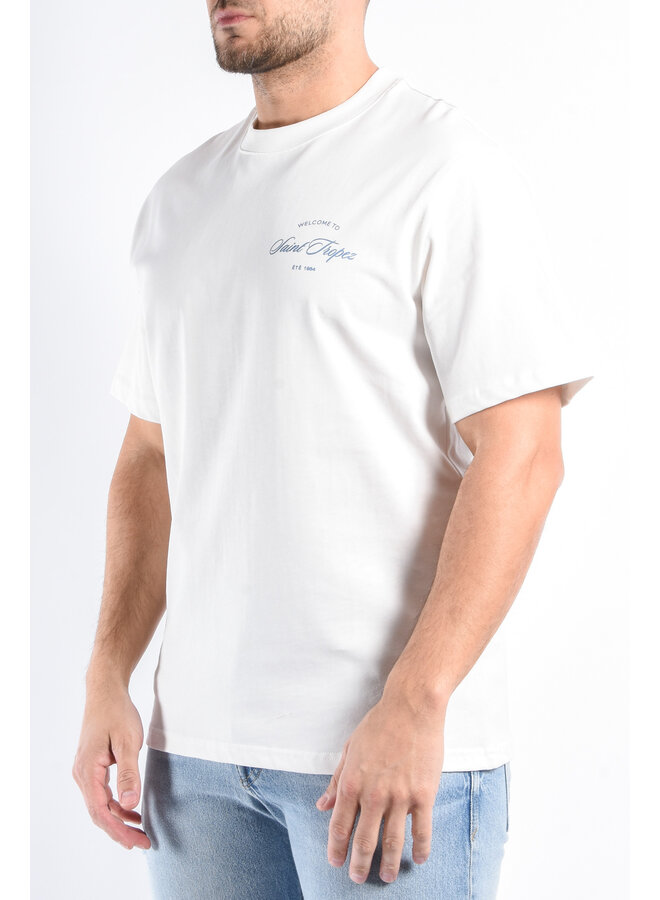 Oversized T-shirt “Saint Tropez” White